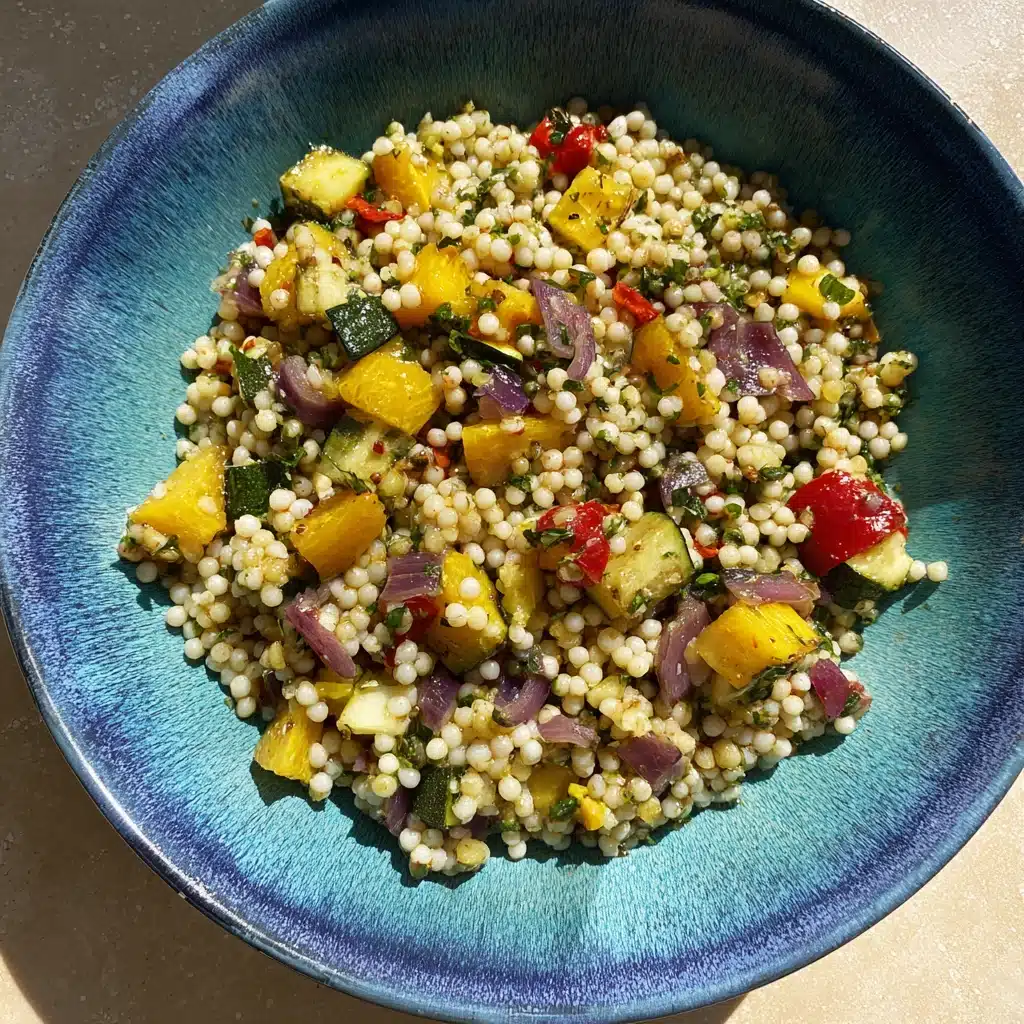 Mediterranean Couscous Salad with Grilled Vegetables Recipe - Recipe Image