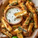 crispy parmesan garlic zucchini fries Recipe