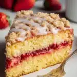 Vegan Strawberry Crumb Cake Recipe