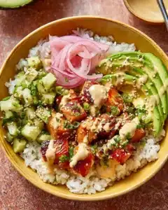 Miso Glazed Salmon Bowls Recipe