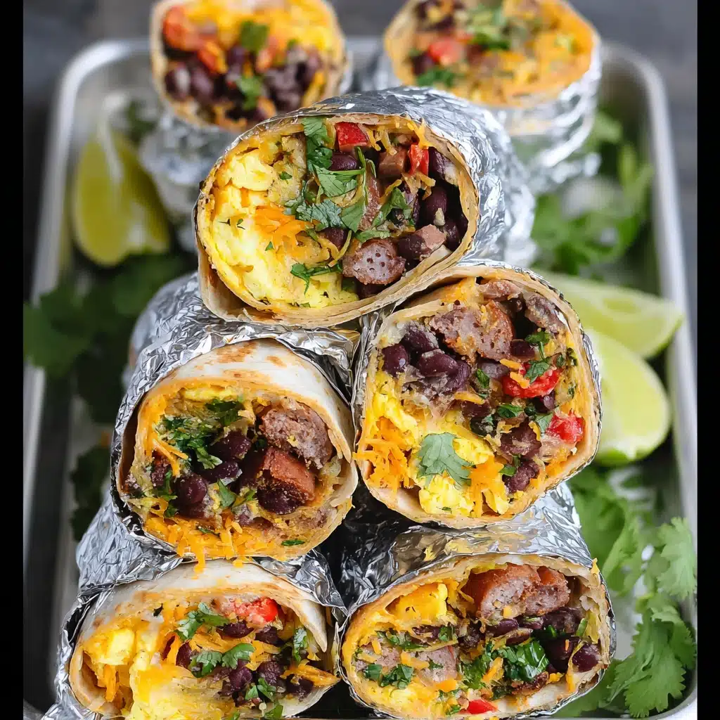 Freezer Friendly Southwestern Breakfast Burritos Recipe - Recipe Image