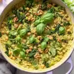 One Pot Creamy Pesto Orzo Recipe
