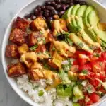 Baked Tofu Burrito Bowl Recipe