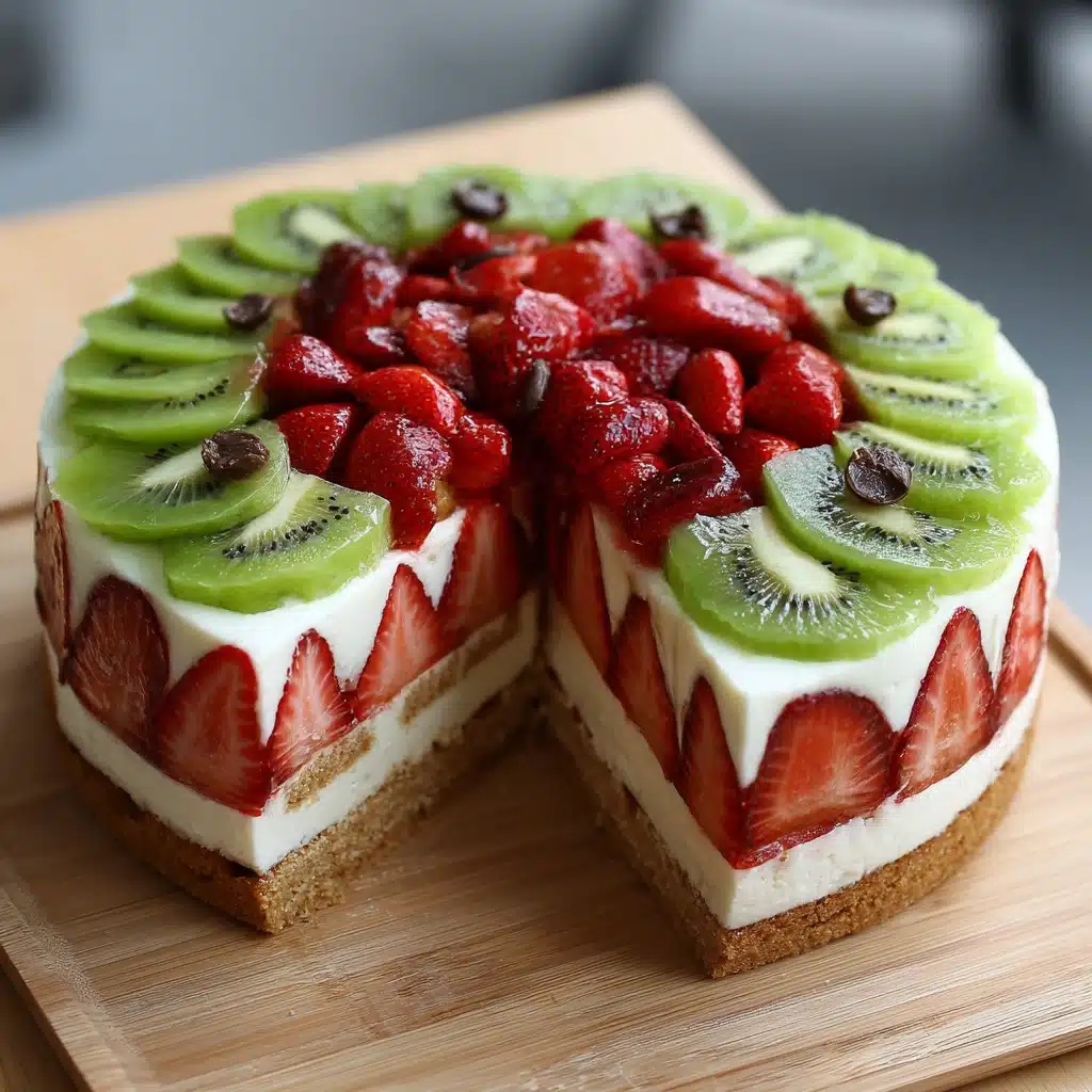Strawberry Kiwi Fruit Pizza Watermelon Recipe - Recipe Image