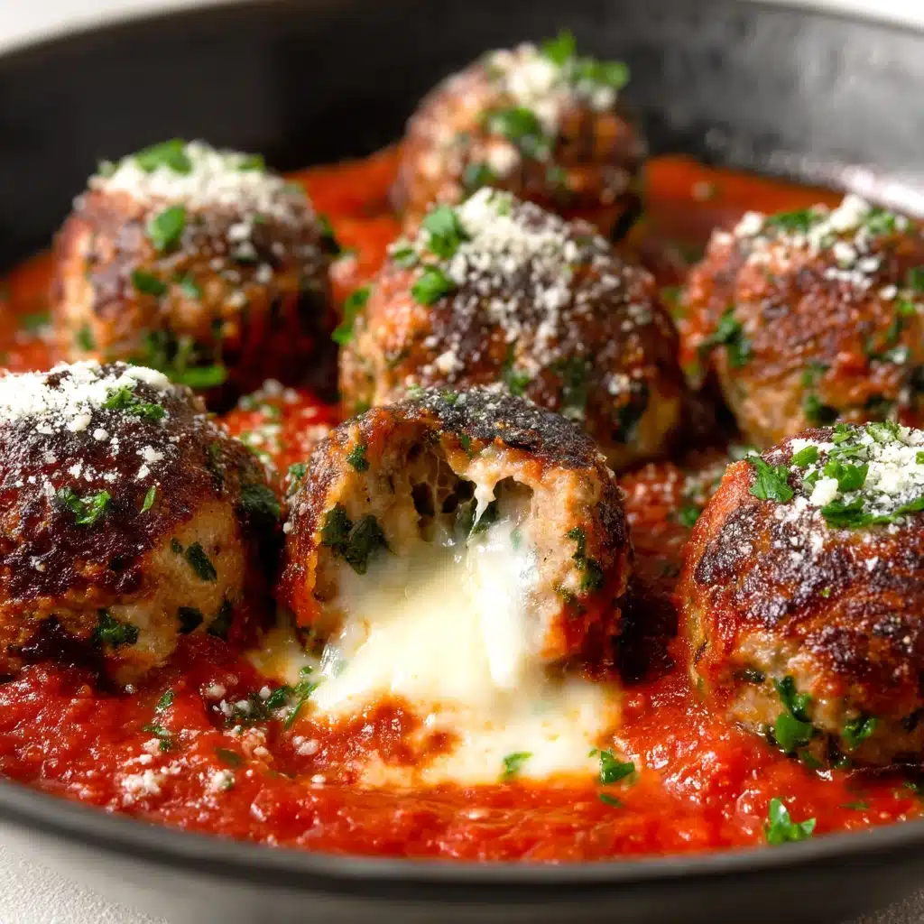 Mozzarella Stuffed Meatballs Recipe - Recipe Image