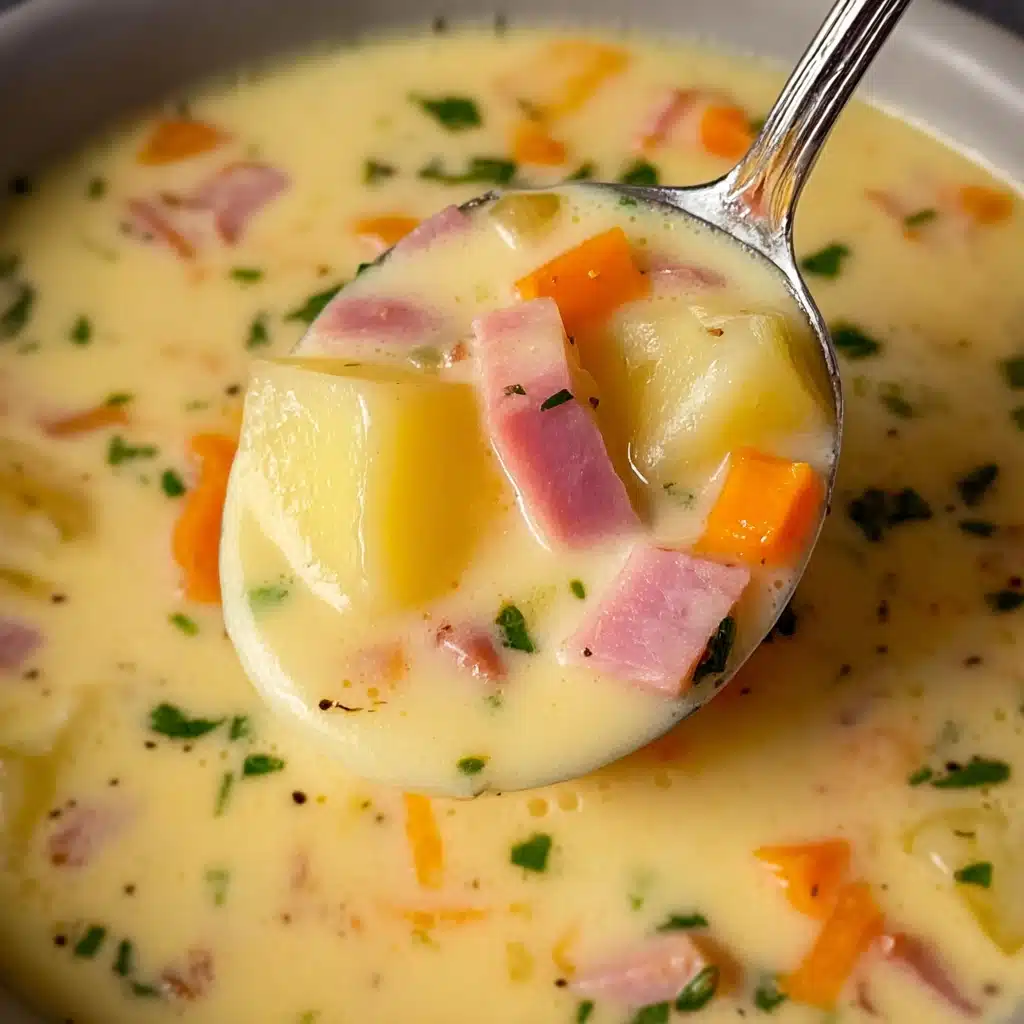 Hearty Yukon Gold Potato and Ham Soup Recipe - Recipe Image