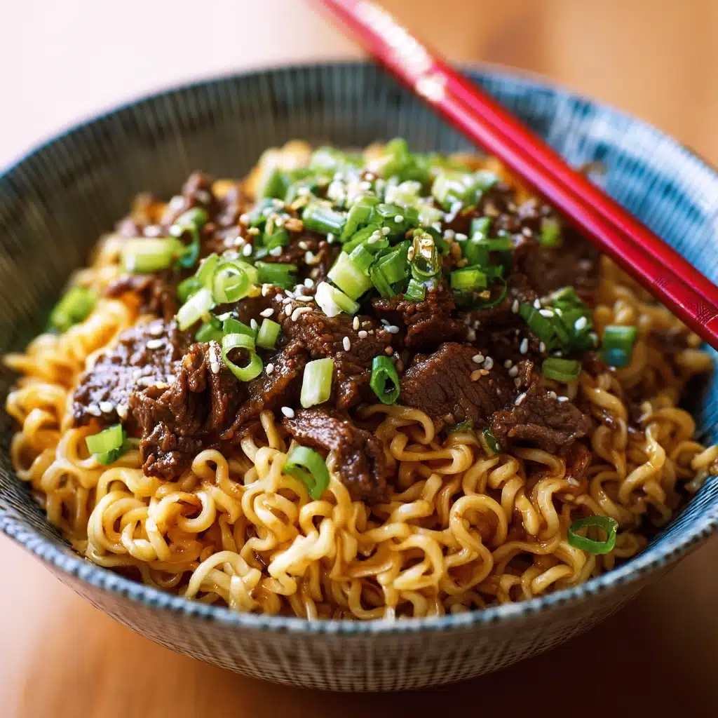 Slow Cooker Beef Ramen Noodles Recipe - Recipe Image