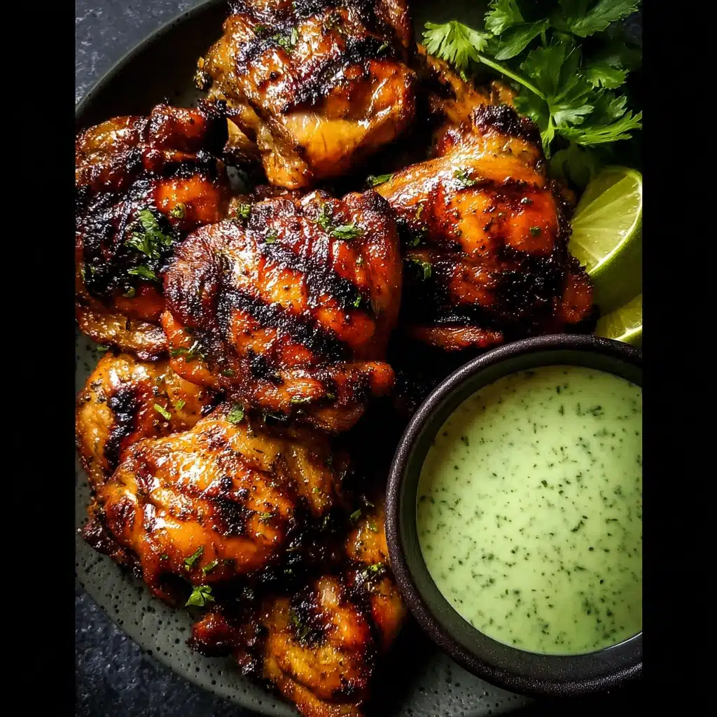 Peruvian Chicken with Green Sauce (Aji Verde) Recipe - Recipe Image