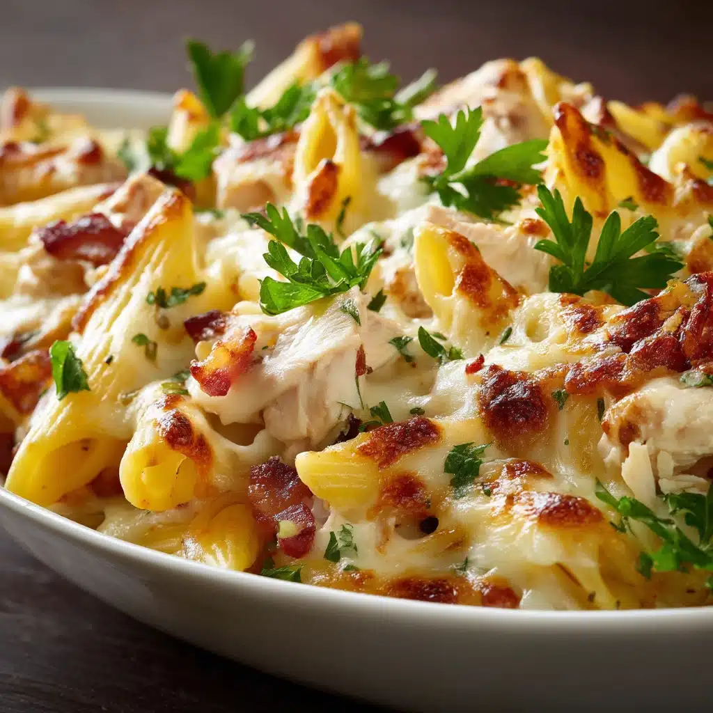 Chicken Bacon Ranch Pasta Bake Recipe - Recipe Image