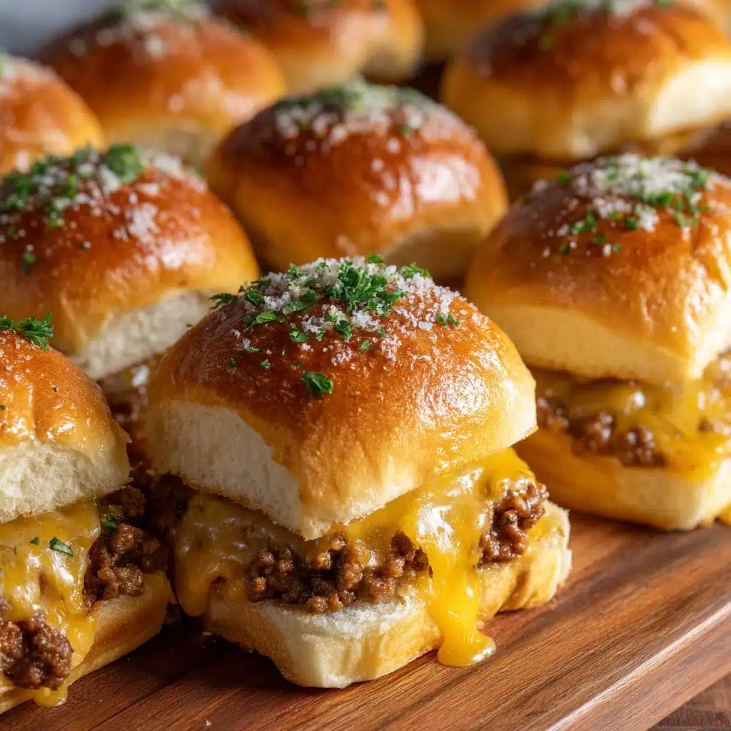 Garlic Parmesan Cheeseburger Bombs Recipe - Recipe Image