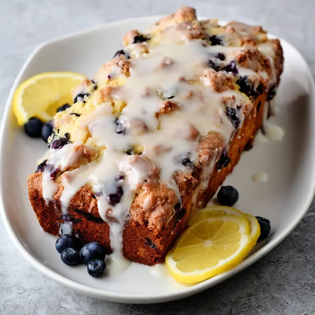 Sourdough Discard Lemon Blueberry Quick Bread Recipe - Recipe Image