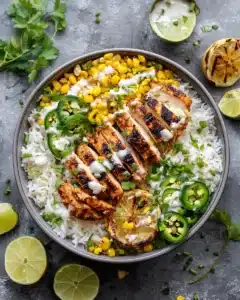Street Corn Chicken Rice Bowl Recipe