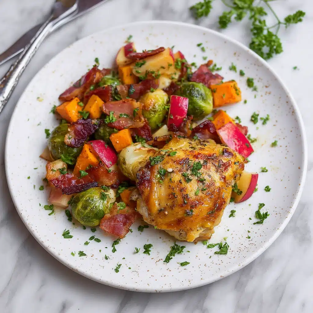 One Pan Autumn Chicken Dinner Recipe - Recipe Image
