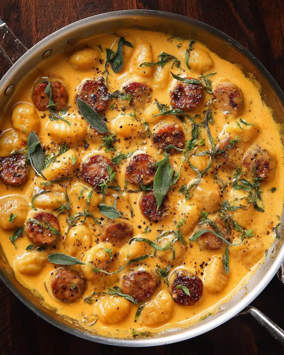 Creamy Butternut Squash Gnocchi with Sausage Recipe