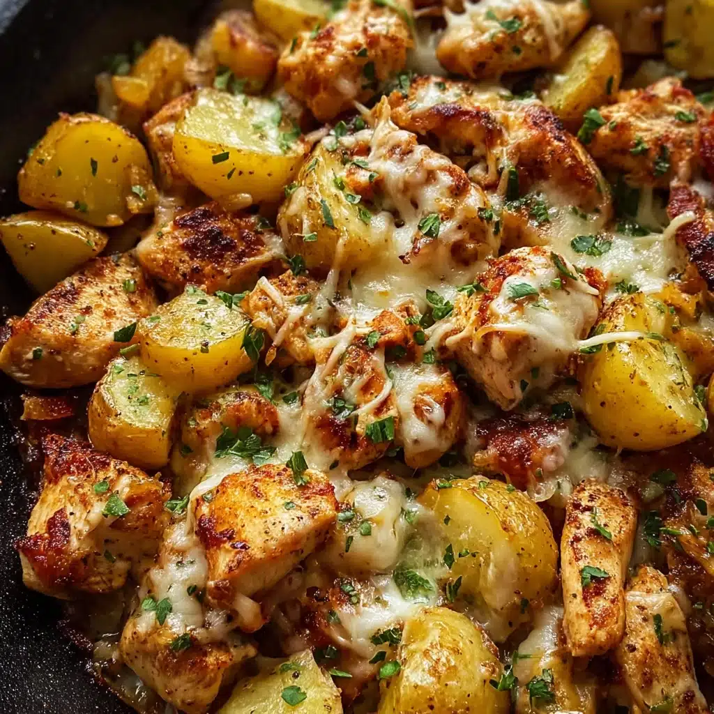 Garlic Parmesan Chicken and Potatoes Recipe - Recipe Image