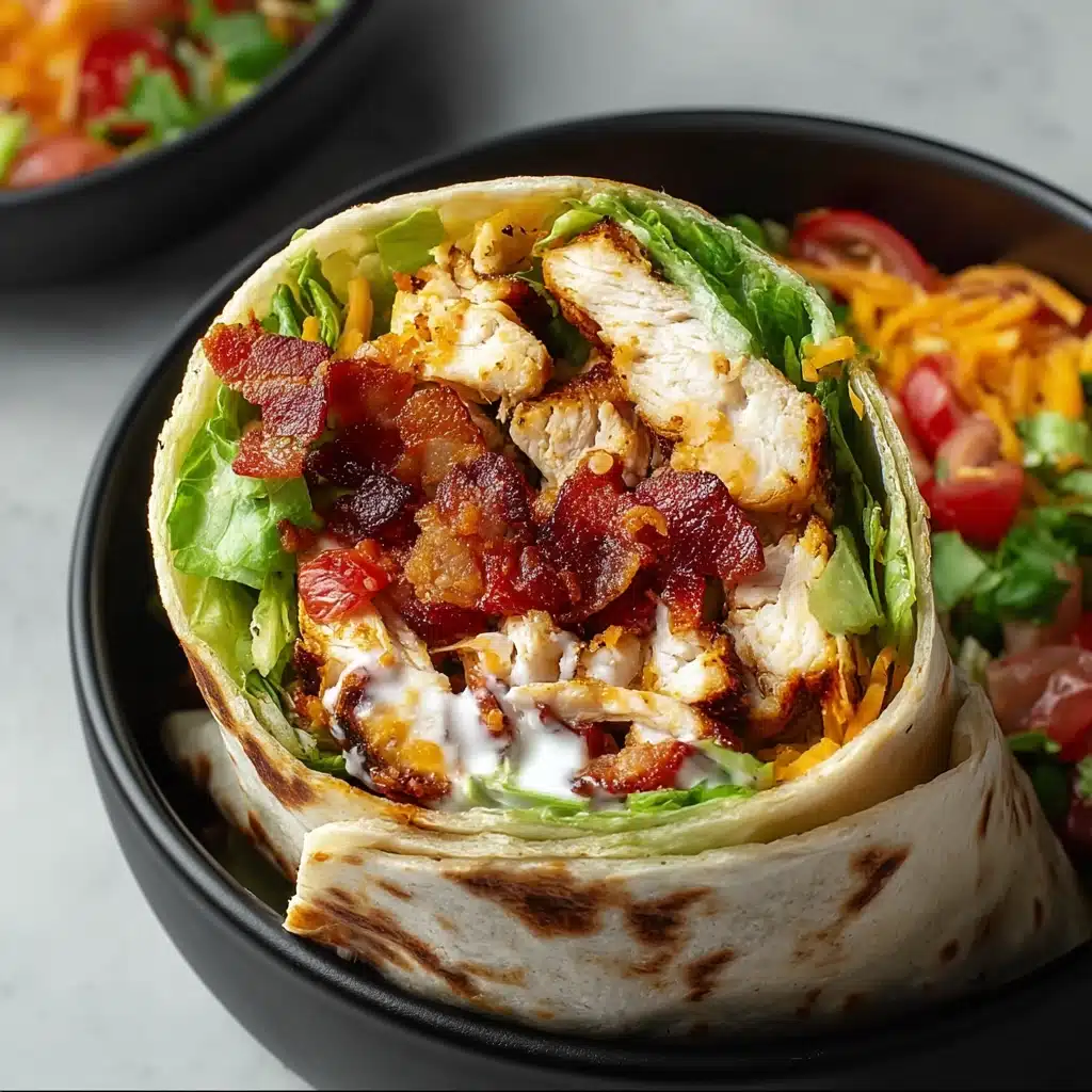 Crispy Chicken Bacon Ranch Wrap Recipe - Recipe Image