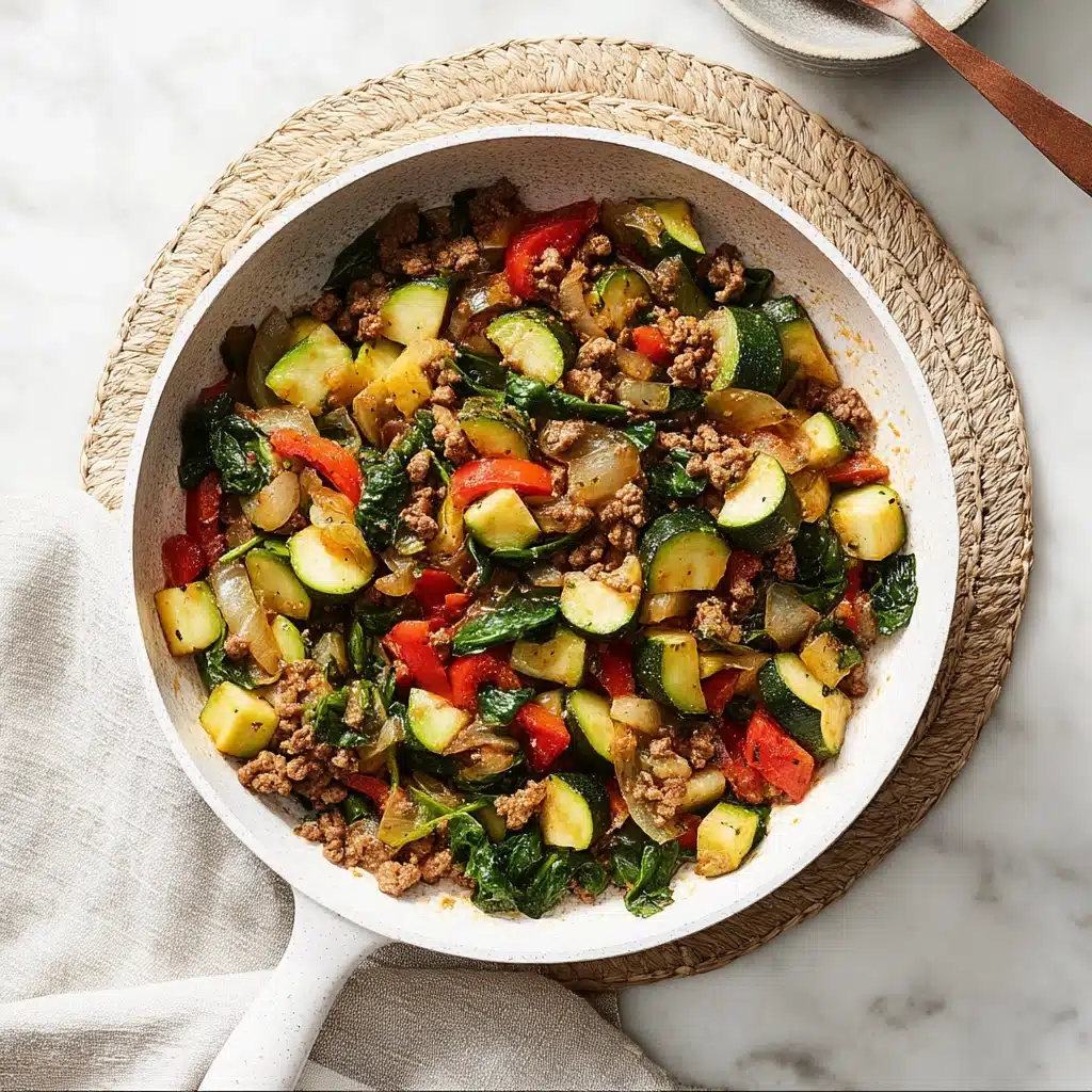 Ground Turkey and Zucchini Skillet Recipe - Recipe Image