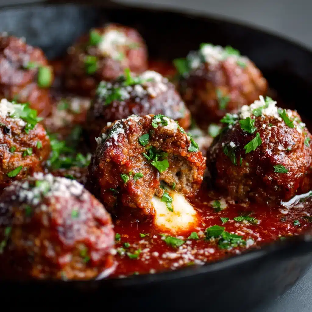Mozzarella Stuffed Meatballs Recipe - Recipe Image