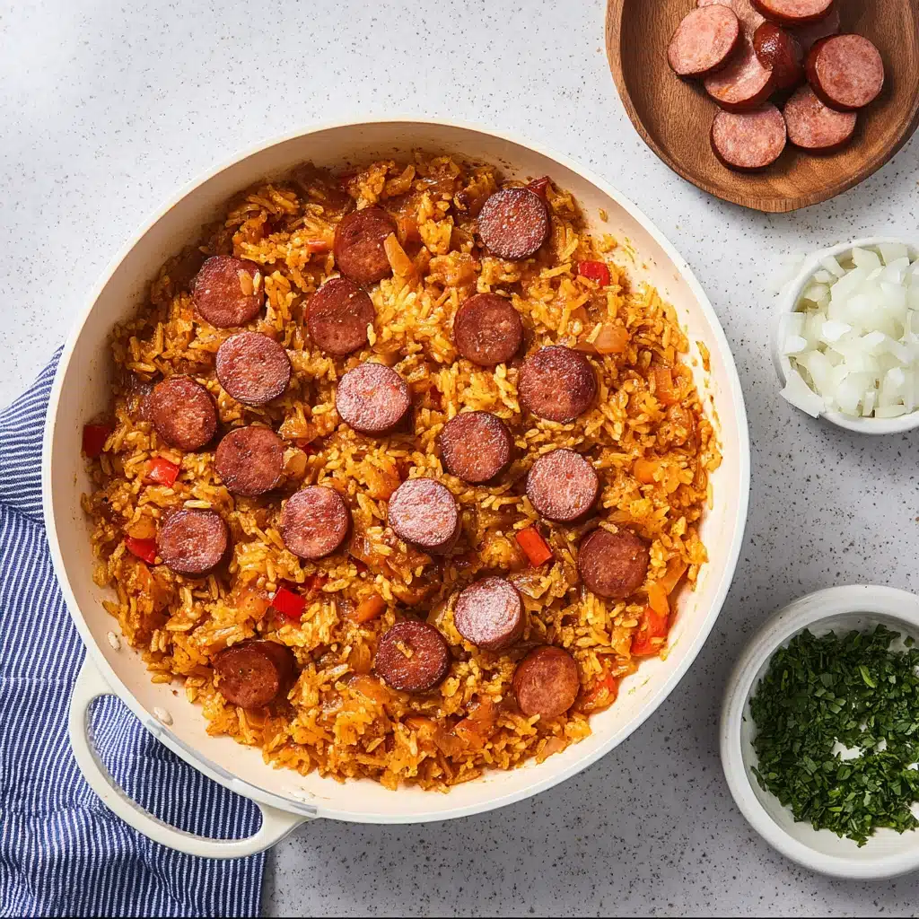 One-Pot Smoked Sausage And Rice Recipe - Recipe Image