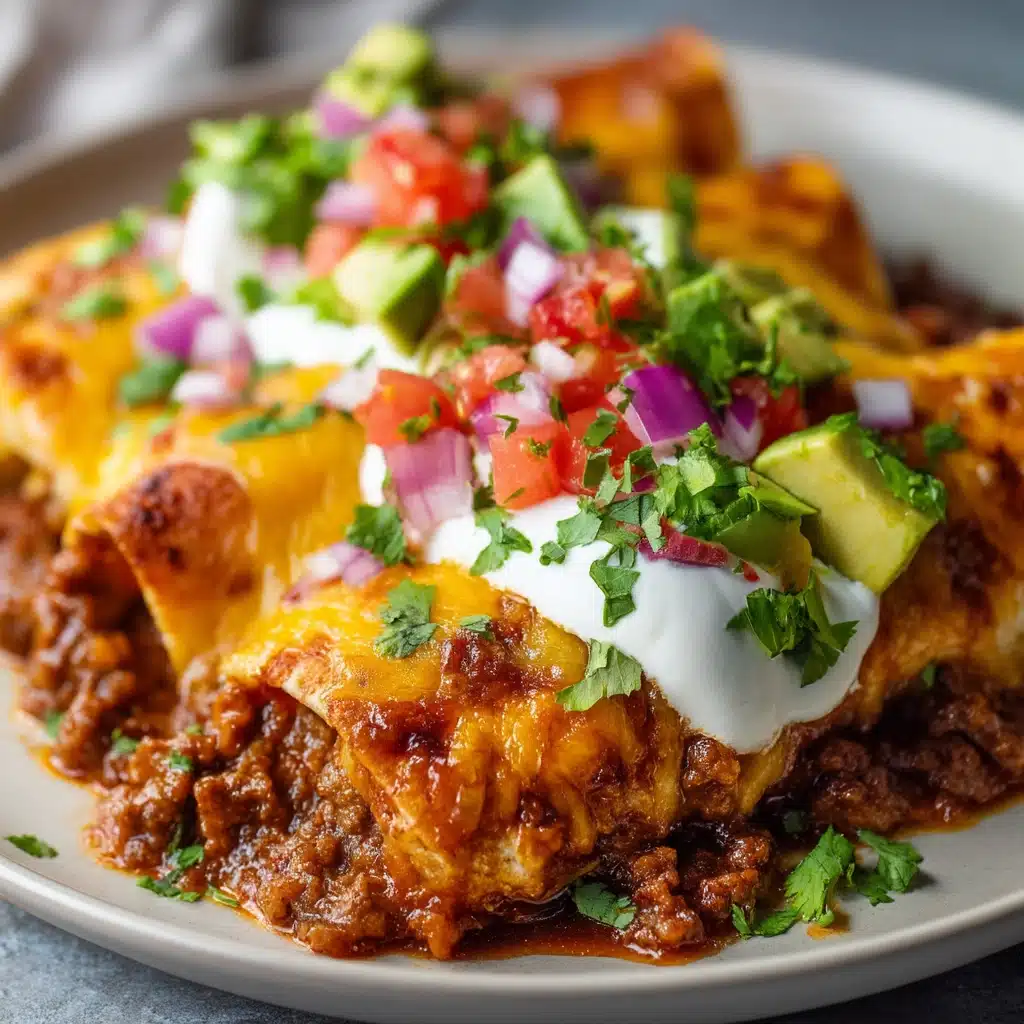 Cheesy Beef Enchiladas Recipe - Recipe Image