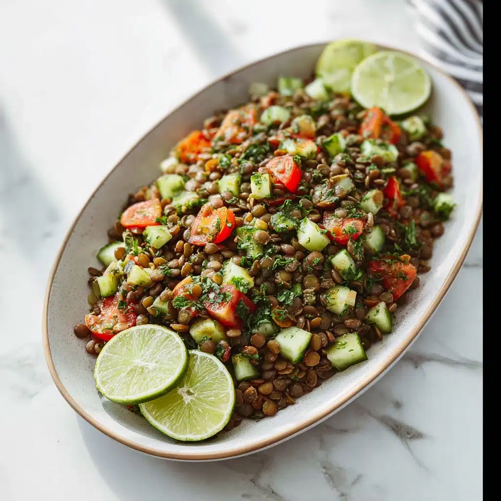 Under 30 Min Italian Lentil Salad Recipe - Recipe Image