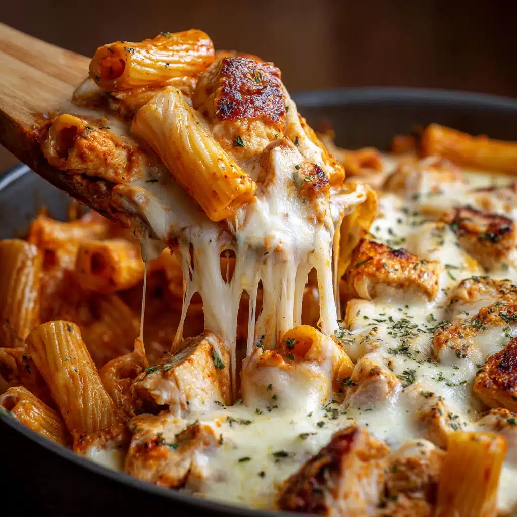 One Pot Chicken Parmesan Pasta Recipe - Recipe Image