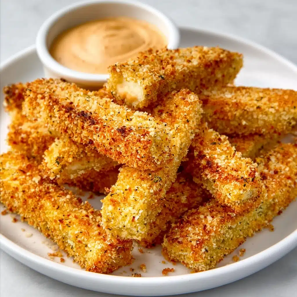 crispy parmesan garlic zucchini fries Recipe - Recipe Image