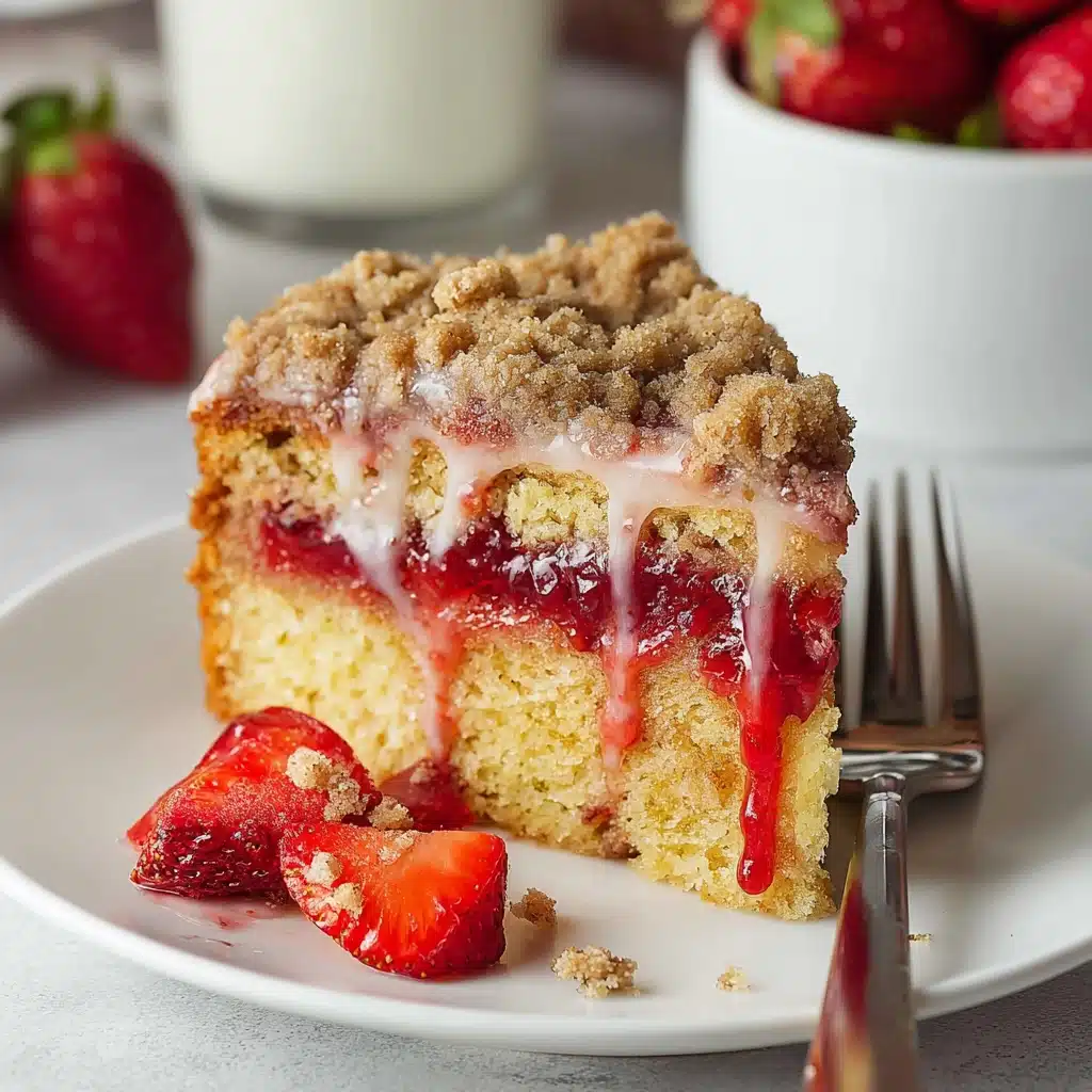 Vegan Strawberry Crumb Cake Recipe - Recipe Image