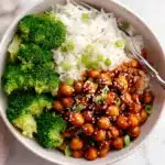 Vegan Sticky Sesame Chickpeas Recipe