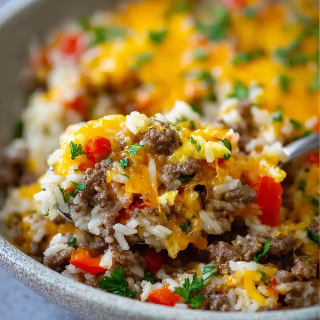 Ground Beef and Rice Skillet Dinner Recipe - Recipe Image