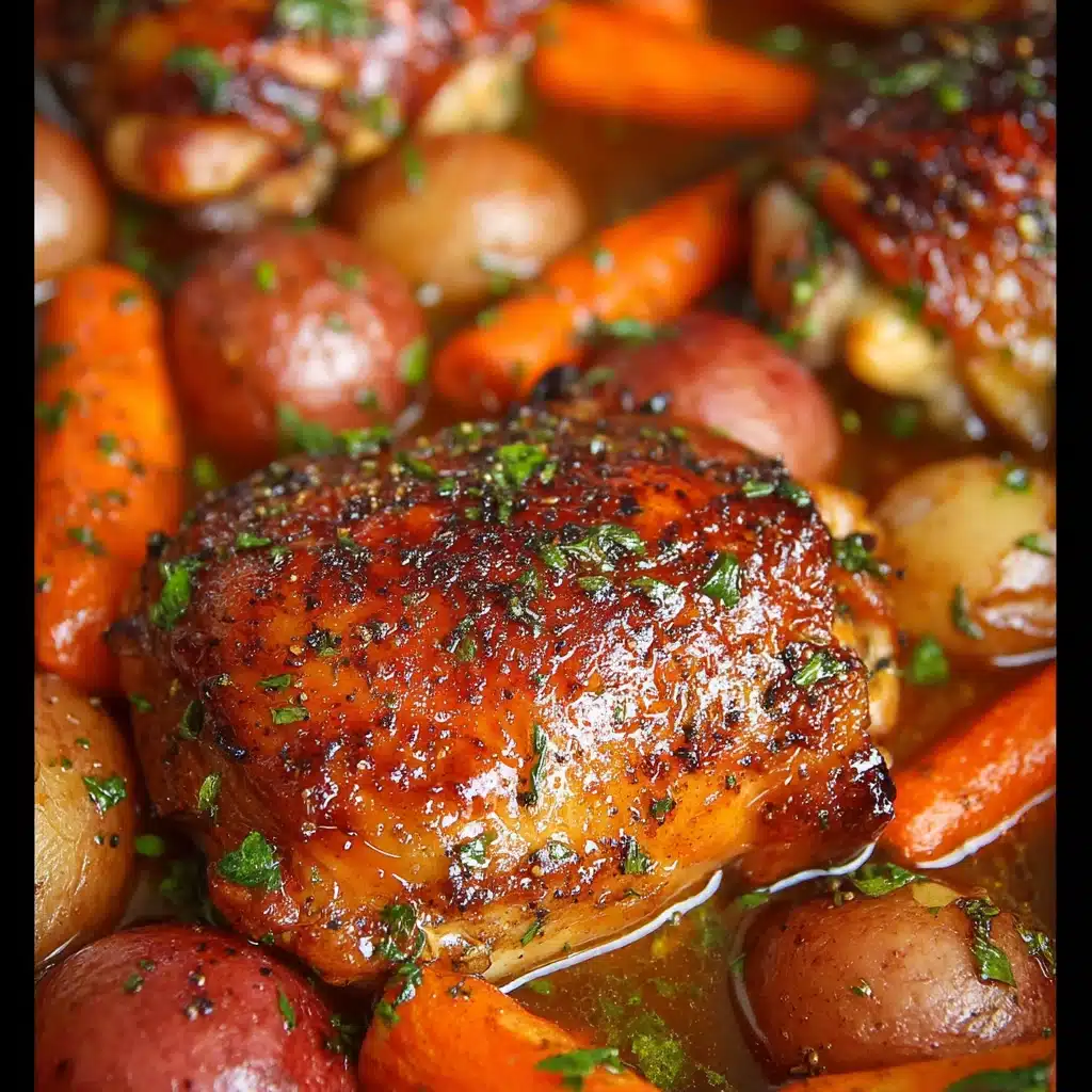 Slow Cooker Honey Garlic Chicken and Veggies Recipe - Recipe Image