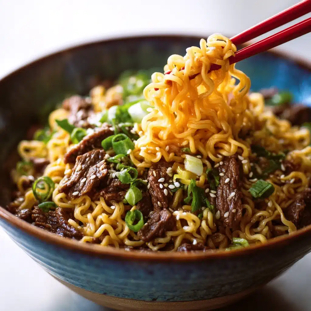 Slow Cooker Beef Ramen Noodles Recipe - Recipe Image