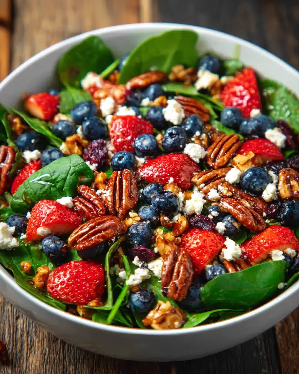 Minute Strawberry Spinach Salad Recipe
