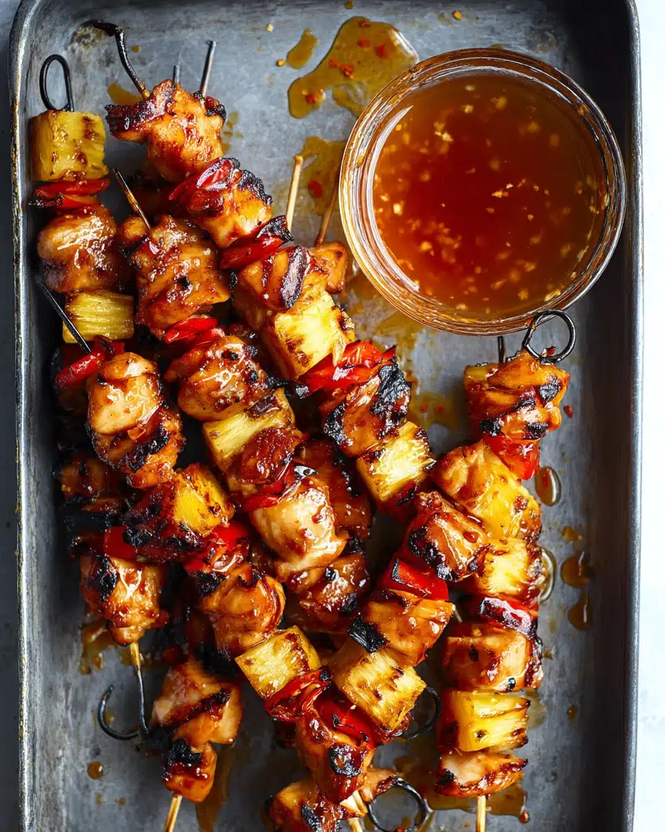 BBQ Pineapple Chicken Kabobs Recipe