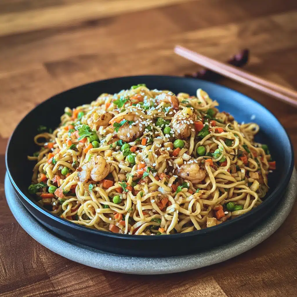 Shrimp and Noodle Stir Fry Recipe - Recipe Image