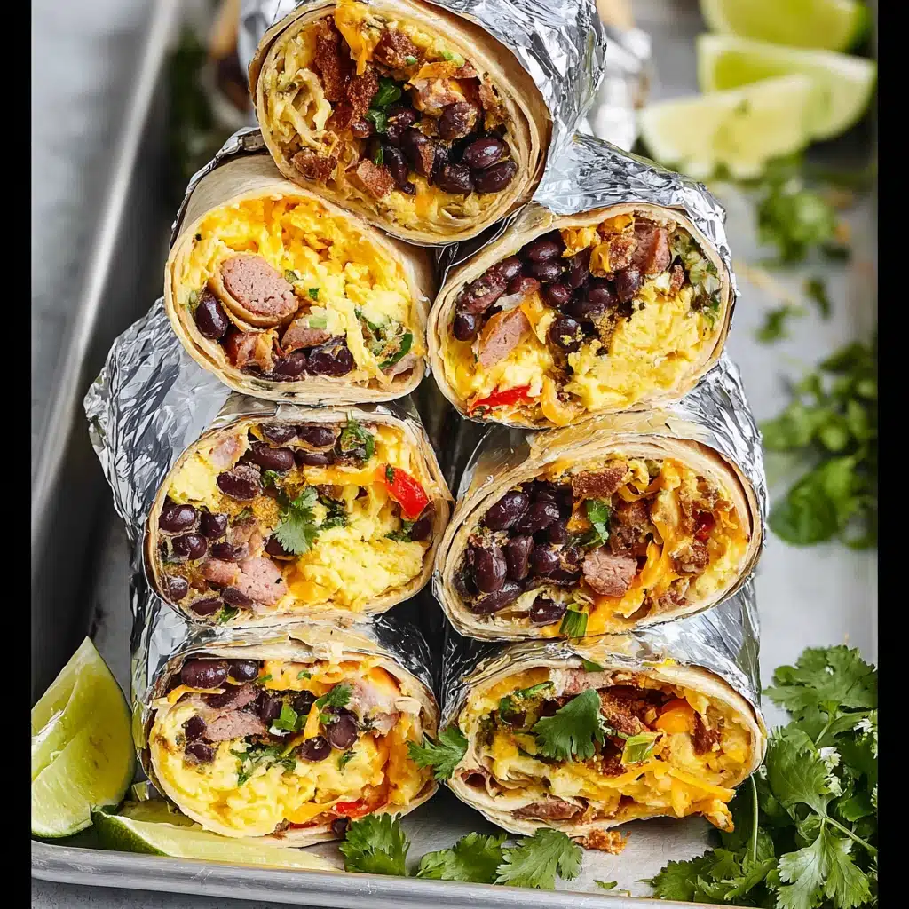 Freezer Friendly Southwestern Breakfast Burritos Recipe - Recipe Image