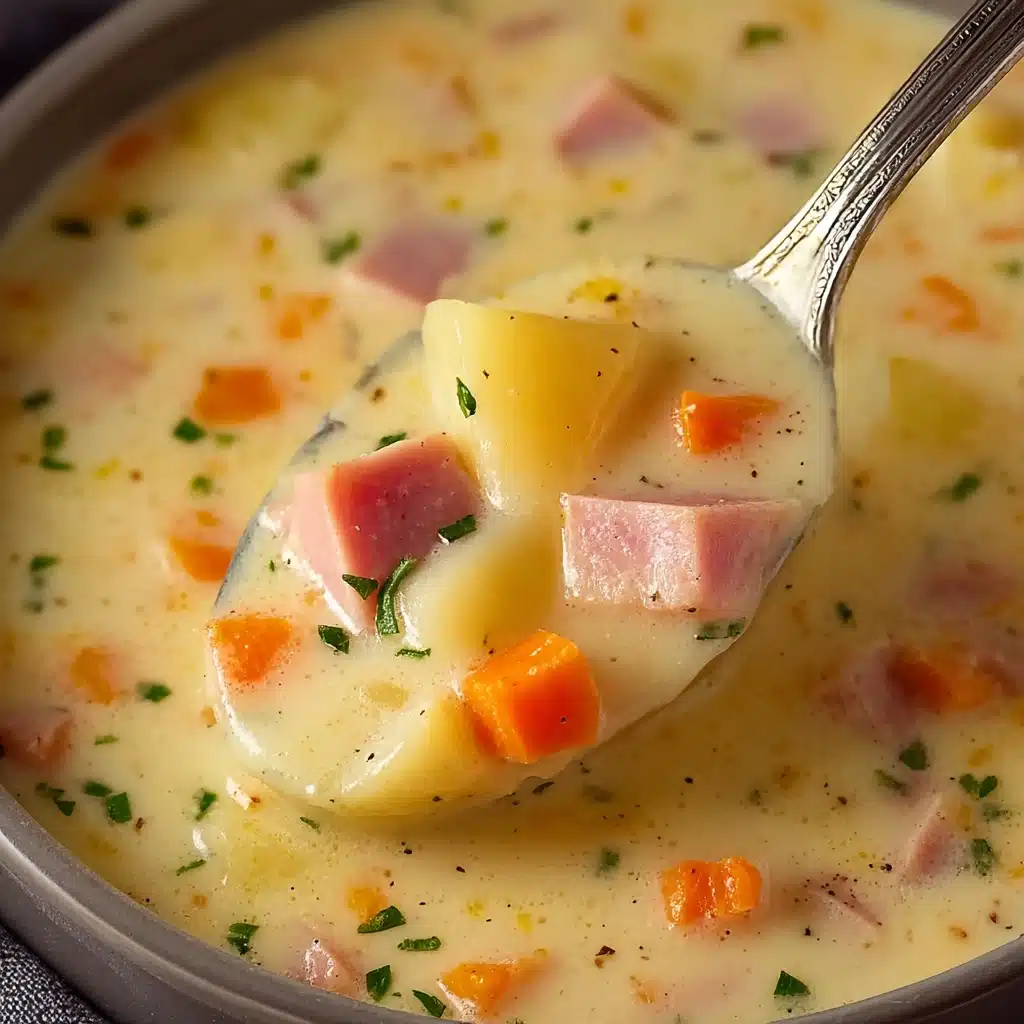 Hearty Yukon Gold Potato and Ham Soup Recipe - Recipe Image