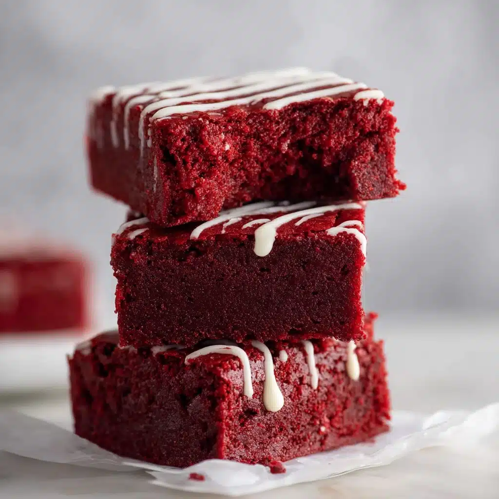 The Best Fudgy Red Velvet Brownies Recipe - Recipe Image