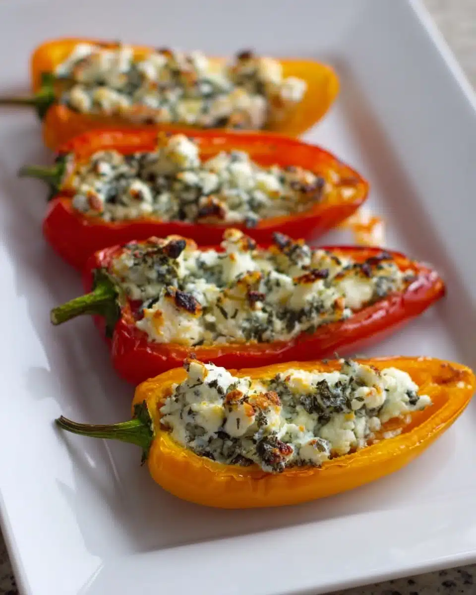 Herb & Goat Cheese Stuffed Peppers Recipe