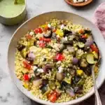 Mediterranean Couscous Salad with Grilled Vegetables Recipe