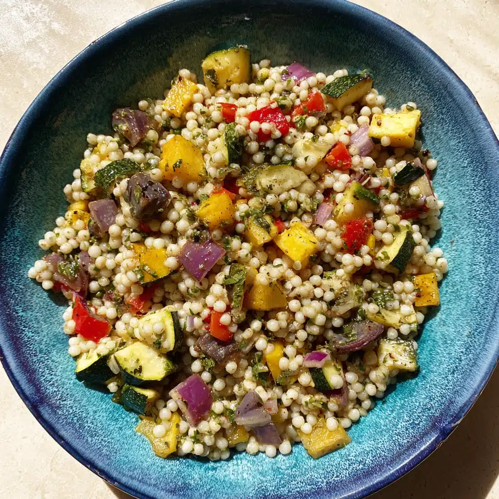 Mediterranean Couscous Salad with Grilled Vegetables Recipe - Recipe Image