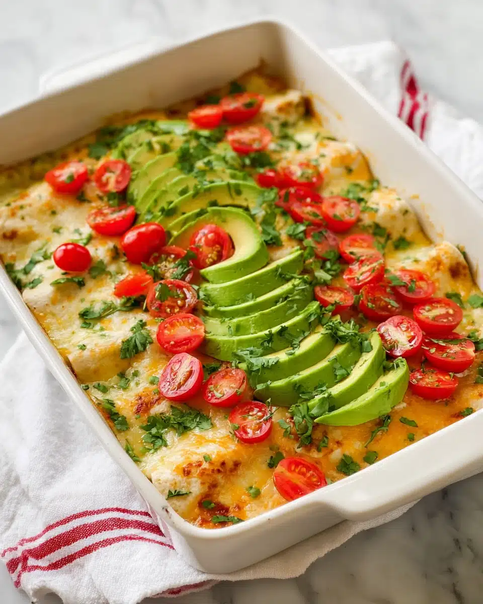 Green Chile Chicken Enchiladas Recipe