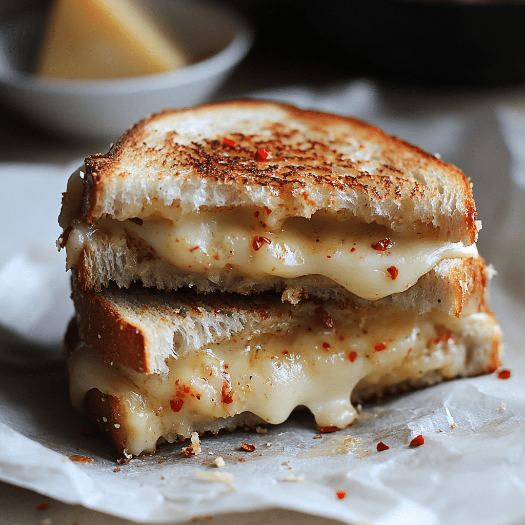 Goat Cheese Grilled Cheese with Honey & Spice