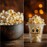 Halloween Popcorn Ghost Snack Cups