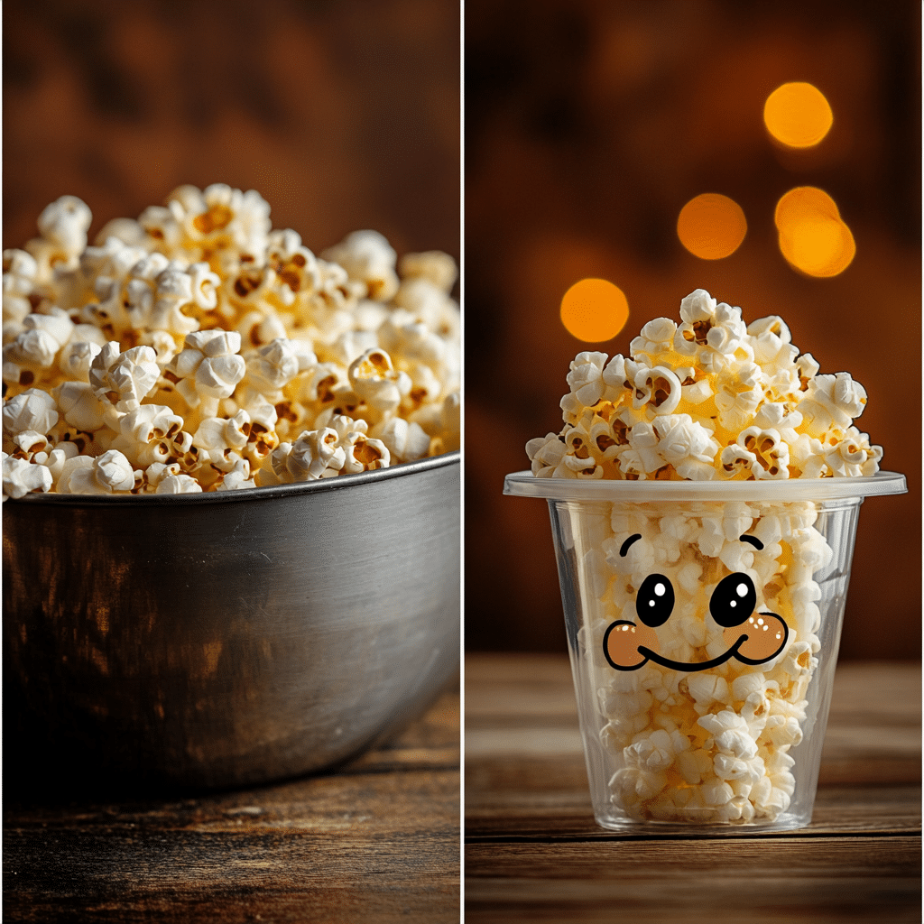 Halloween Popcorn Ghost Snack Cups