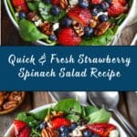 Minute Strawberry Spinach Salad Recipe