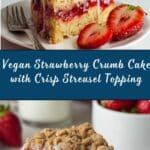 Vegan Strawberry Crumb Cake Recipe