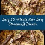 30-Minute Keto Beef Stroganoff Recipe