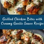 Grilled Chicken Bites with Creamy Garlic Sauce Recipe