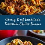 Cheesy Beef Enchilada Tortellini Skillet Recipe